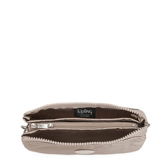 Kipling Creativity Large Metallic Pouch Táska Rózsaszín | HU 2084ZU